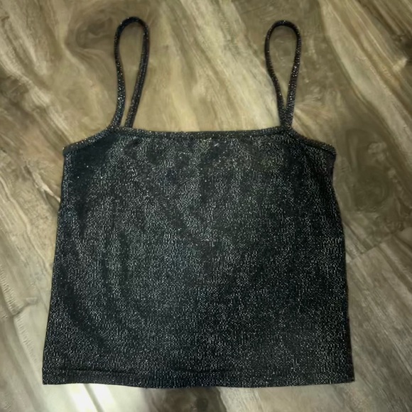 Shiny Disco Top #disco #glam #glamour #retro #vintage #fairy #aesthetic #vibe - Picture 1 of 2